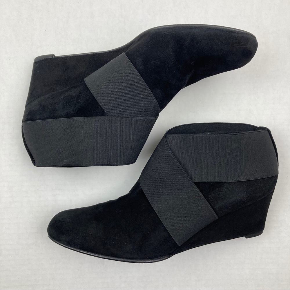 Stuart Weitzman Coban Wedge Suede Booties Sz 8.5